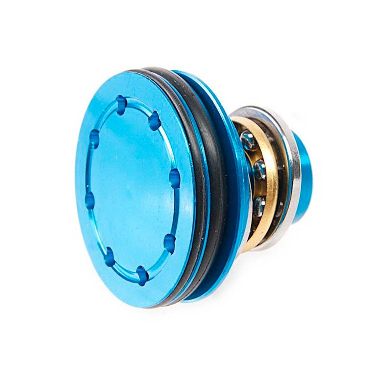 TESTA PISTONE ANTIVUOTO CUSCINETTATA IN ALLUMINIO BLU SHS