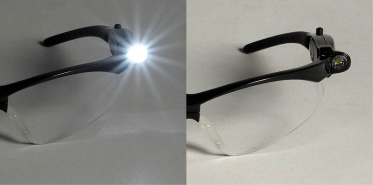 Occhiale Widelamp Scocca Nera Con Led Lens Clear Cofra