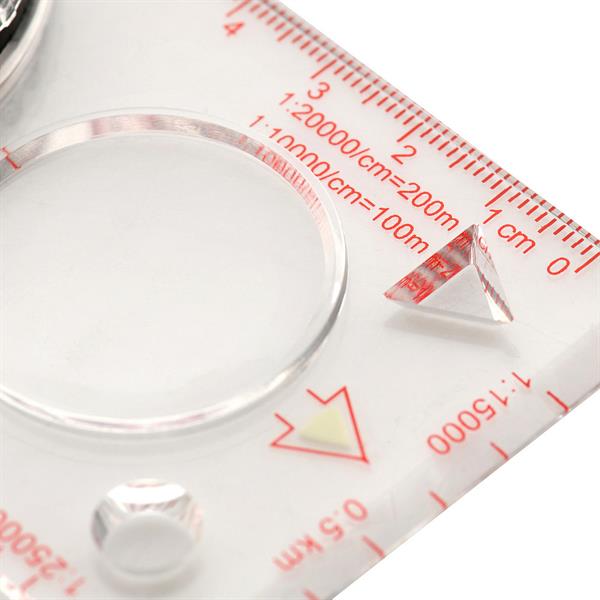 BUSSOLA CARTOGRAFICA TRASPARENTE M-TAC