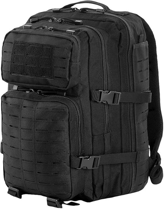ZAINO ASSAULT PACK LARGE NERO TAGLIATO AL LASER M-TAC