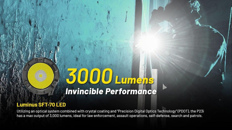 TORCIA P23i PRECISE TACTICAL DA 3000 LUMENS NITECORE