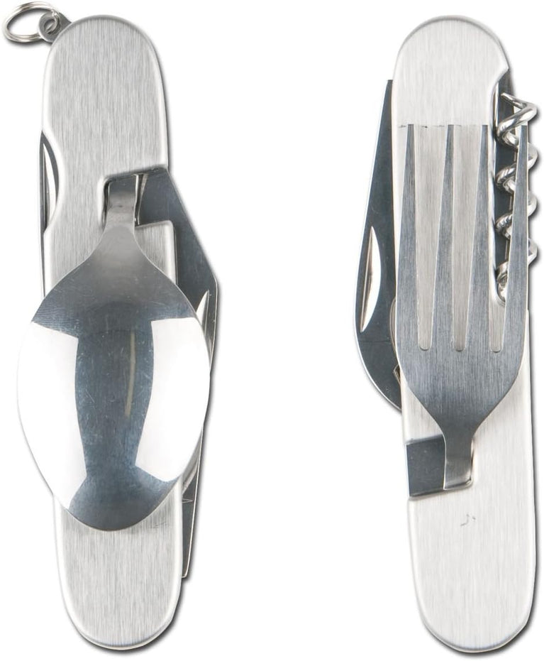 COLTELLO MULTIUSO 6 IN 1 CON POSATE MILTEC