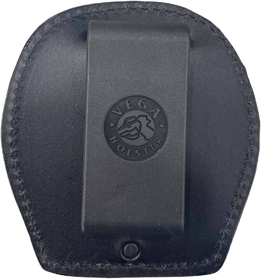 PORTA PLACCA IN CUOIO NERO CON CLIP PER PLACCHE CARABINIERI