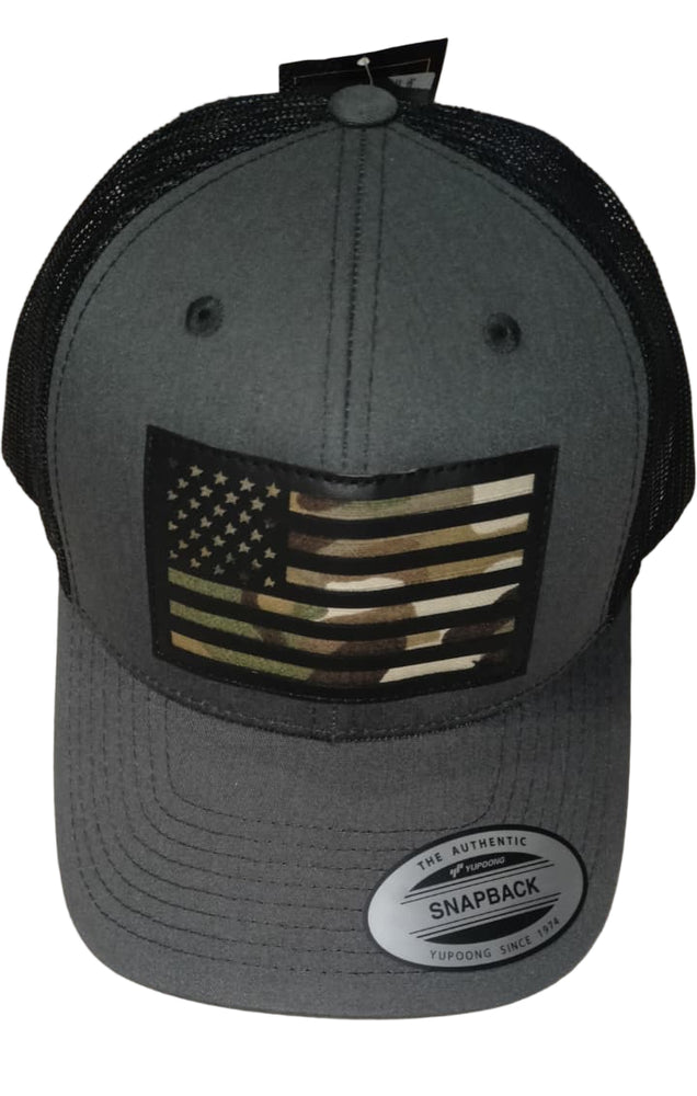 BASEBALL CAP CON BANDIERA AMERICANA FLEXFIT Nero/multicam THE CLASSICS