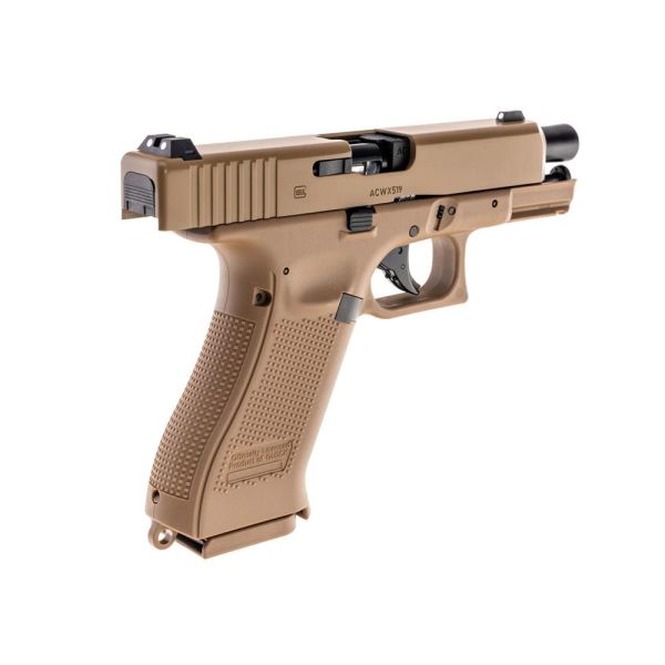 PISTOLA GLOCK 19X CO2 BB CAL 4.5 SCARRELLANTE COYOTE Pot.<7.5J UMAREX