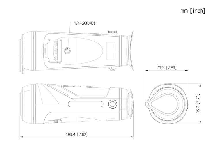 VISORE TERMICO M20-B7 LENTE 7MM PIXFRA