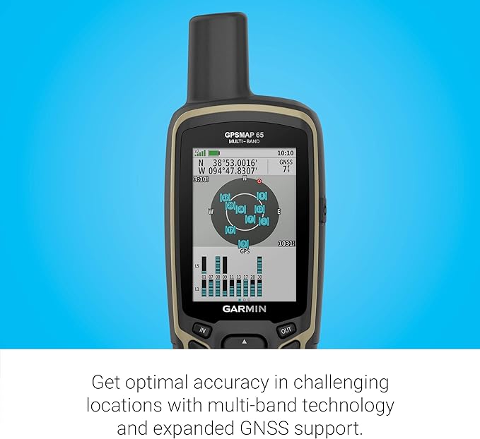 NAVIGATORE PORTATILE MULTIBANDA/MULTI-GNSS CON SENSORI GPSMAP 65S GARMIN