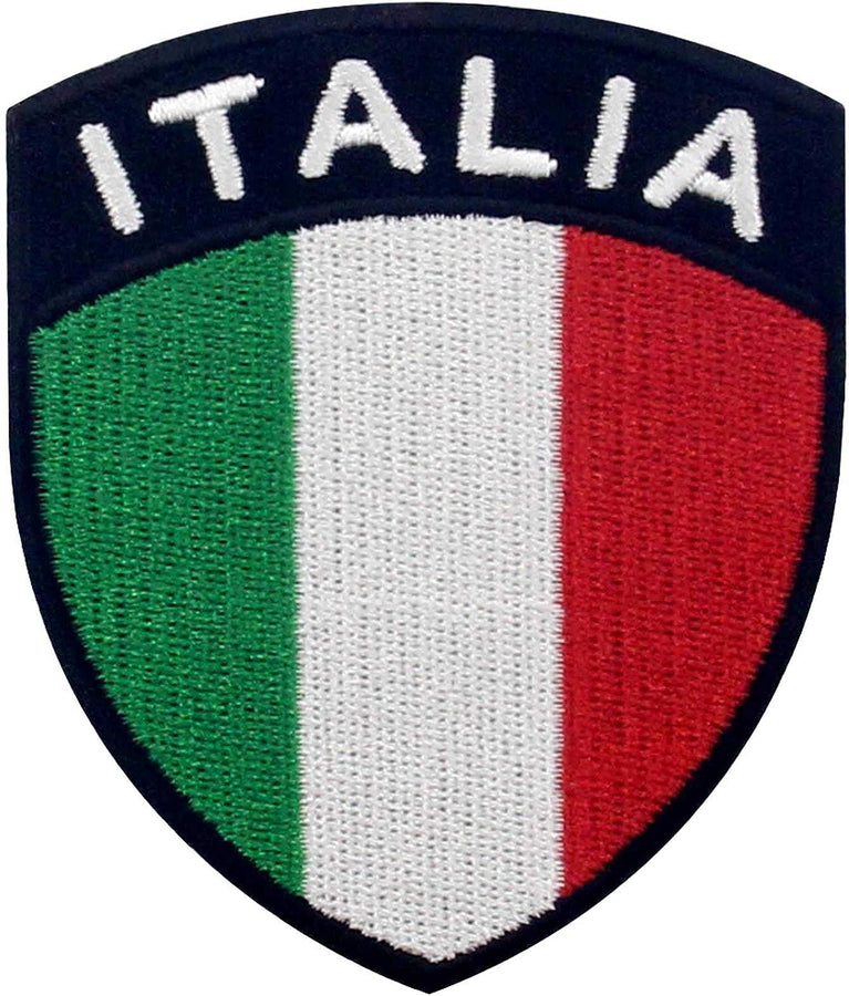 Patch Ricamata SCUDETTO ITALIANO colori vari Con Velcro