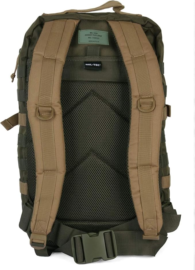 ZAINO US ASSAULT PACK DA 36 LITRI OLIVE GREEN/TAN MIL-TEC