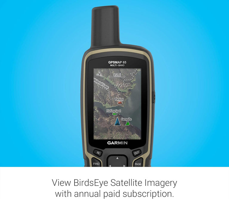 NAVIGATORE PORTATILE MULTIBANDA/MULTI-GNSS CON SENSORI GPSMAP 65S GARMIN