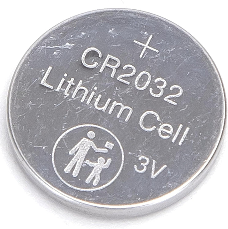 Batteria a bottone al litio CR2032, 1 pezzo, colore argento