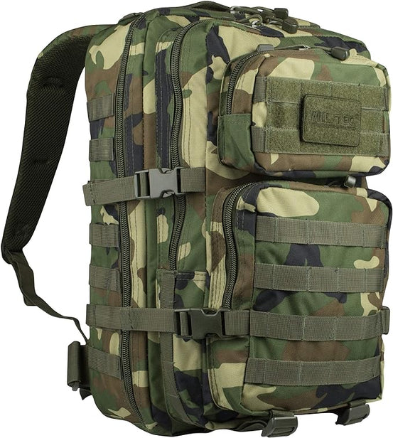 ZAINO TATTICO MILITARE 36 LT colore woodland MILTEC