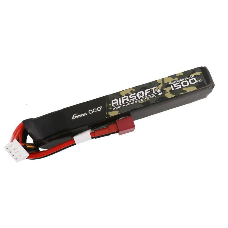 Batteria LiPo 11,1V 1500mAh 25C 125x16x20mm ATTACCO Deans GENSACE