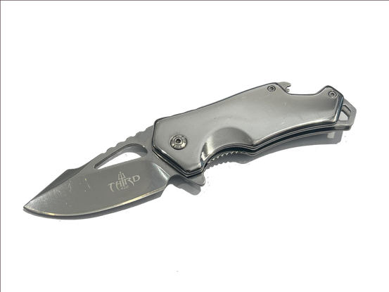 COLTELLO A LAMA RICHIUDIBILE AD APERTURA ASSISTITA CROMATO K2917 THIRD AMONT