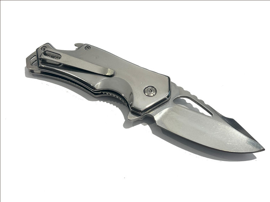 COLTELLO A LAMA RICHIUDIBILE AD APERTURA ASSISTITA CROMATO K2917 THIRD AMONT