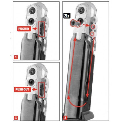 PISTOLA GLOCK 17 GEN5 MOS CO2 CAL. 4,5 PIOMBINI <7,5J UMAREX