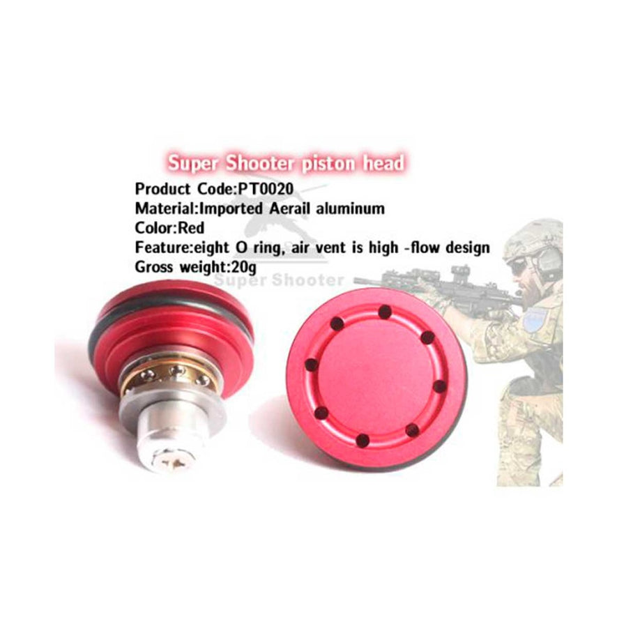 TESTA PISTONE ANTIVUOTO CUSCINETTATA IN ERGAL SHS