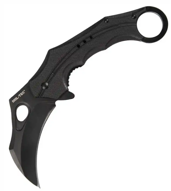 Coltello Karambit g10 colore Nero Miltec