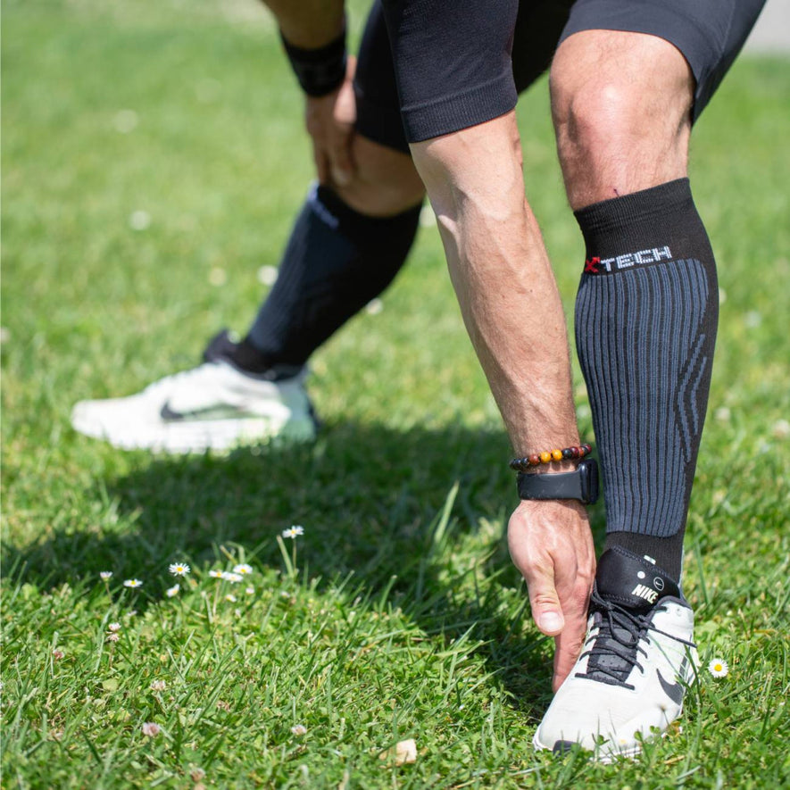 CALZA TECNICA COMPRESSION 08 VERDE MILITARE XTECH