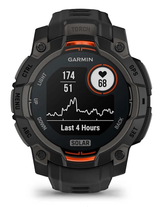 SMARTWATCH INSTINCT 3 45mm CON RICARICA SOLARE GARMIN