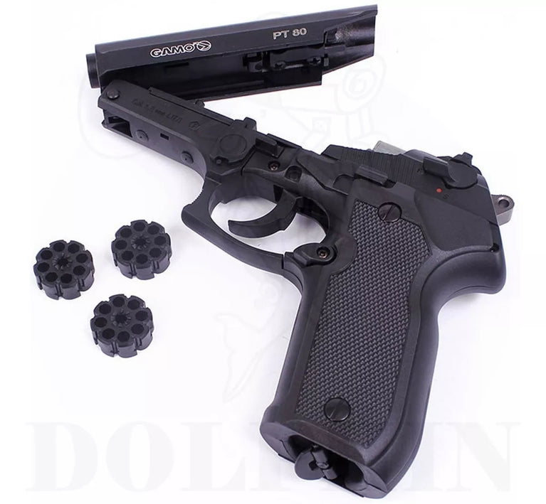 PISTOLA A CO2 PT-80 A PIOMBINI CAL. 4,5 <7,5J GAMO