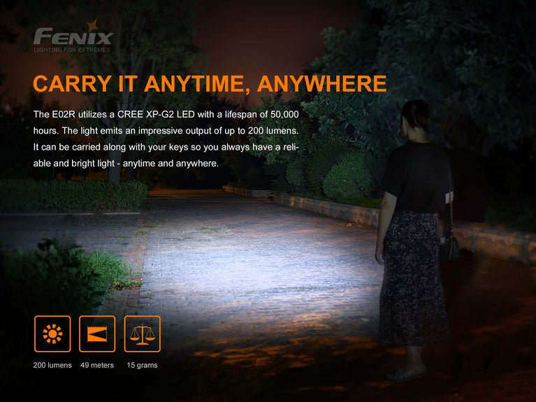 TORCIA E02R 200 LUMENS FENIX