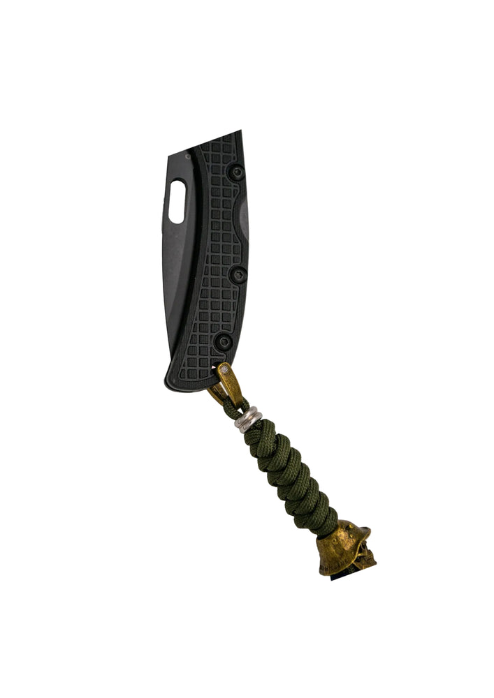 PORTACHIAVI IN PARACORD INTRECCIATO A FORMA DI TESCHIO THIRD AMONT