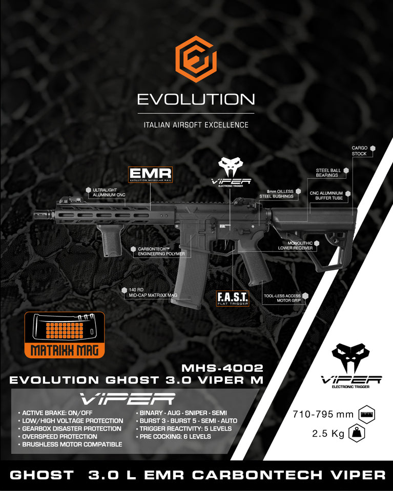 FUCILE SOFTAIR GHOST 3.0 VIPER M EVOLUTION