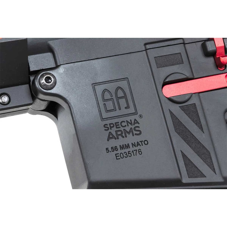 FUCILE SOFTAIR ELETTRICO SA-E39-L EDGE HAL 2 GEN.2 NERO/ROSSO SPECNA ARMS