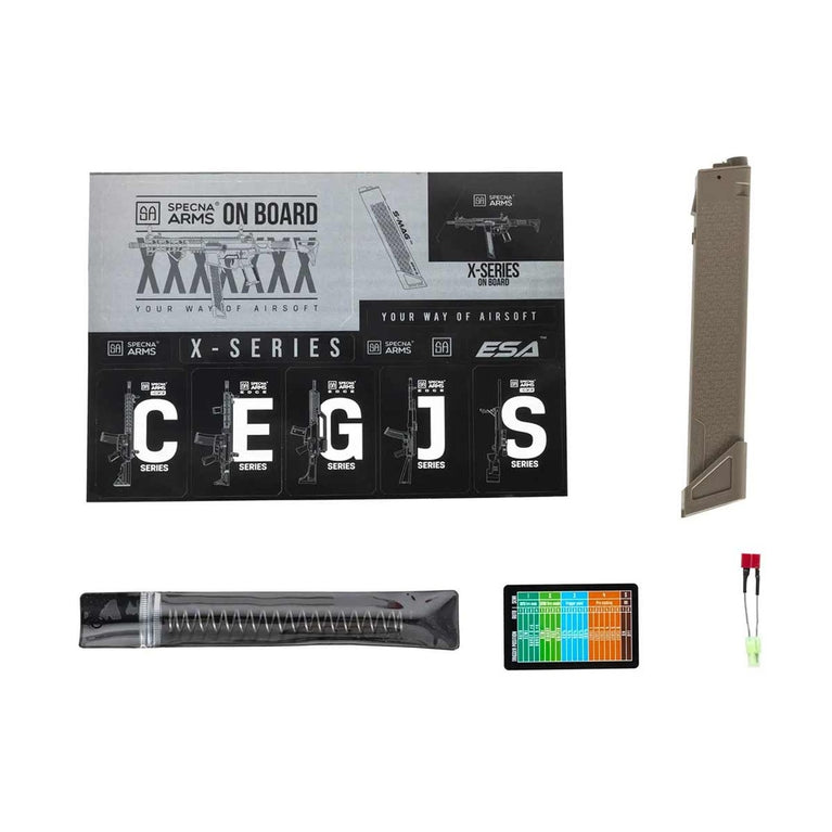 FUCILE SOFTAIR ELETTRICO SA-FX01 FLEX GEN.2 HAL ETU NERO/TAN SPECNA ARMS