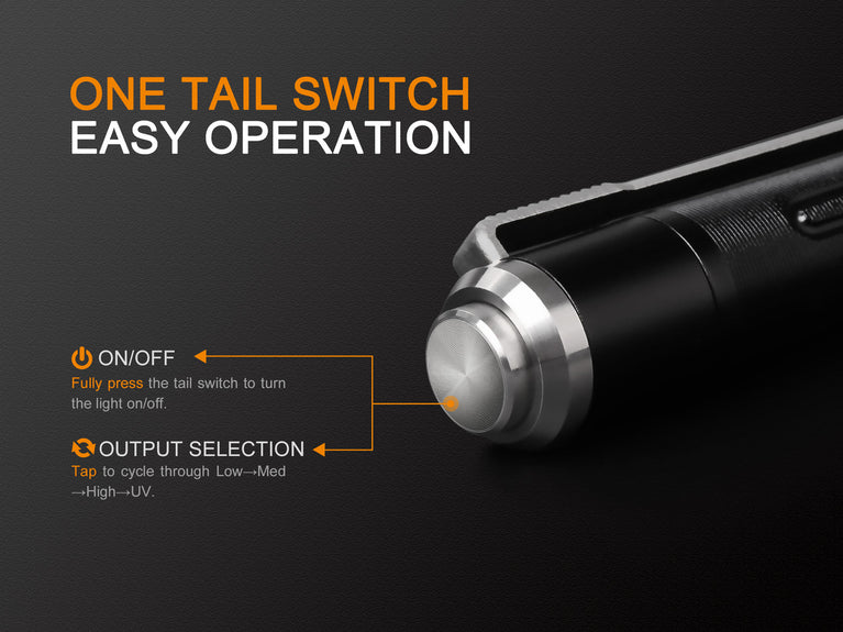 TACTICAL PENLIGHT LD02 V2.0 EDC CON ILLUMINATORE UV FENIX