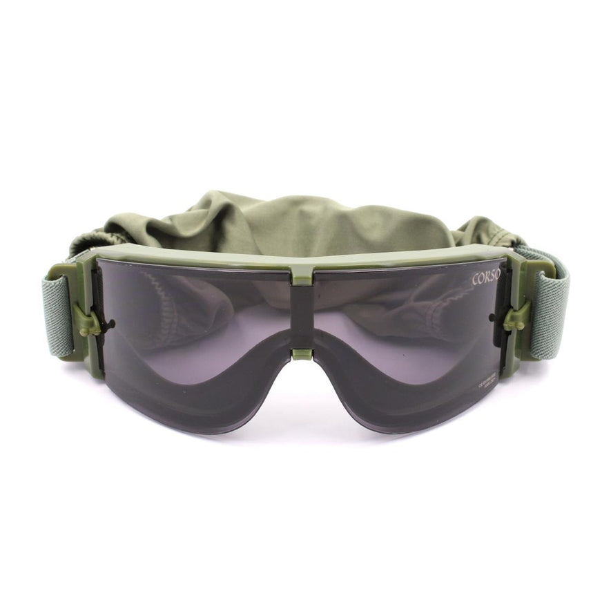 OCCHIALI PROTETTIVI REVENGE MK800 CON MONTATURA OD GREEN CORSO