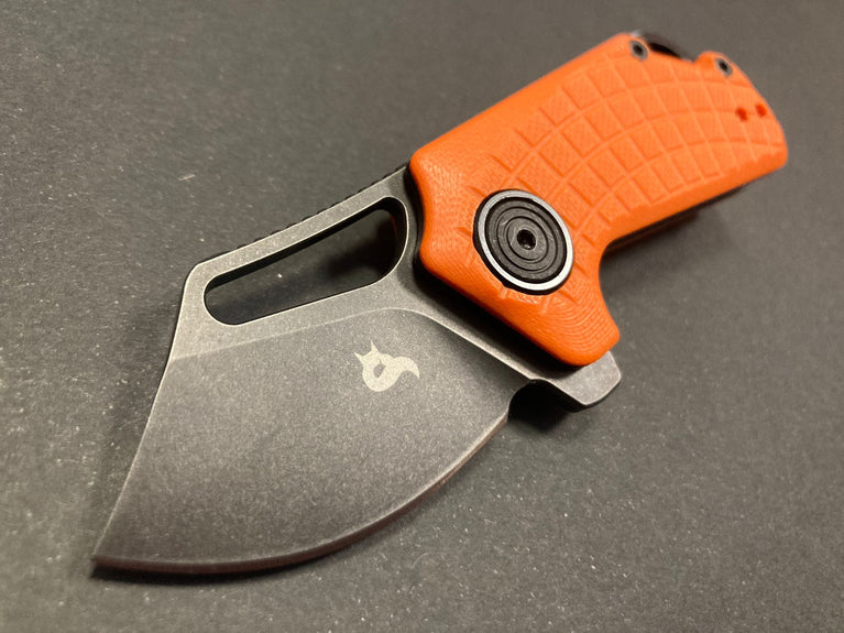 MICRO COLTELLO A LAMA PIEGHEVOLE PUCK CON IMPUGNATURA G10 ARANCIONE BLACK FOX