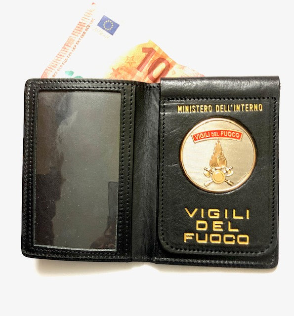 Portafoglio Vigili Del Fuoco CON PLACCA IN PELLE