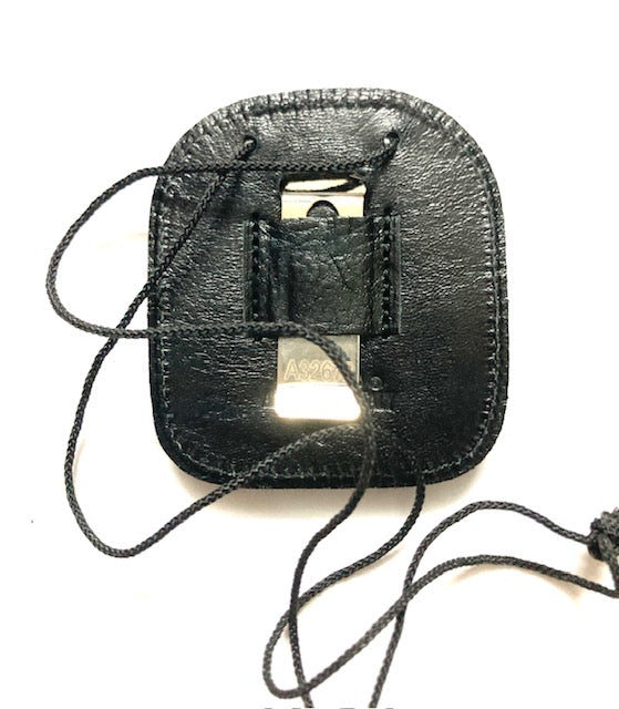 PORTA PLACCA GUARDIA DI FINANZA PELLE CON PLACCA ASCOT