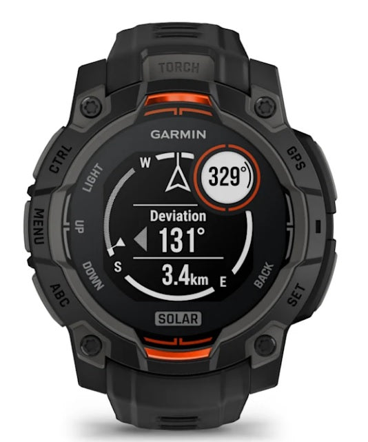 SMARTWATCH INSTINCT 3 45mm CON RICARICA SOLARE GARMIN
