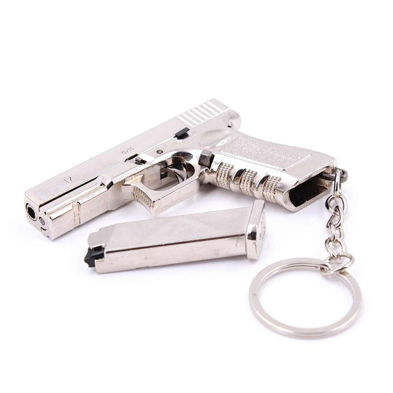 PORTACHIAVI A FORMA DI PISTOLA G17 DA 7CM INOX BLOOD HERITAGE