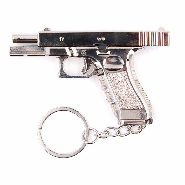 PORTACHIAVI A FORMA DI PISTOLA G17 DA 7CM INOX BLOOD HERITAGE