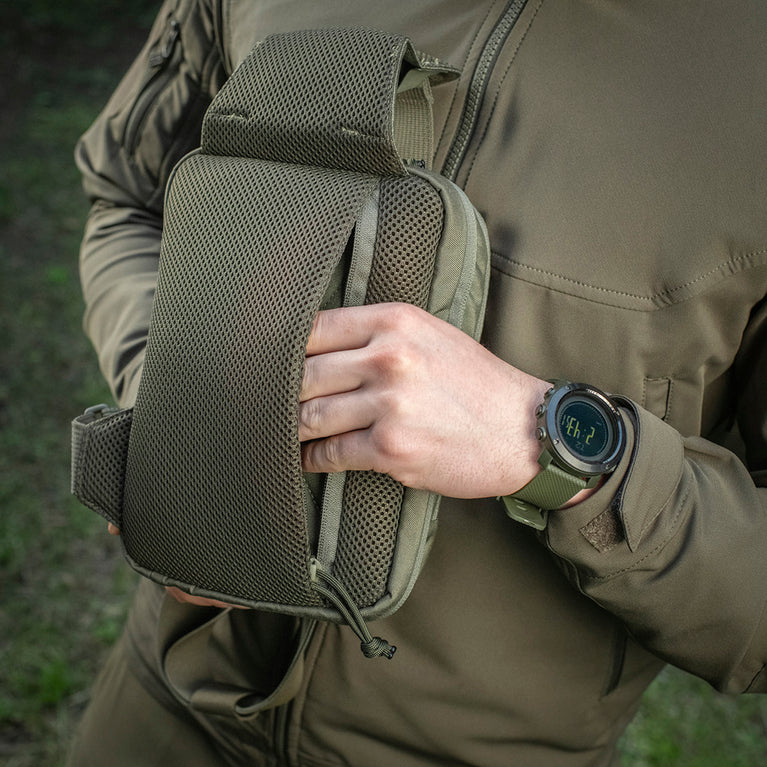 Marsupio Monospalla Sling Pistol Bag Elite Hex RANGER GREEN M-TAC