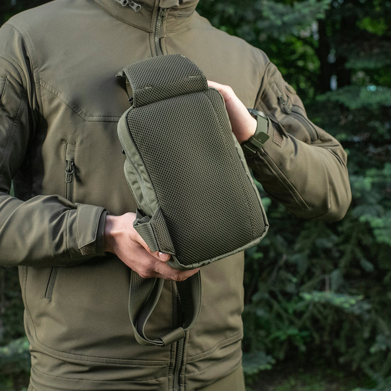 Marsupio Monospalla Sling Pistol Bag Elite Hex RANGER GREEN M-TAC