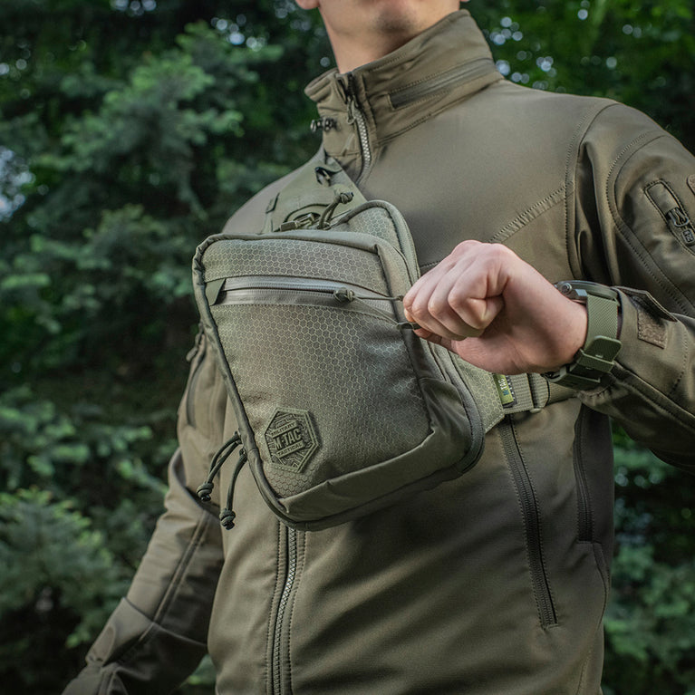 Marsupio Monospalla Sling Pistol Bag Elite Hex RANGER GREEN M-TAC
