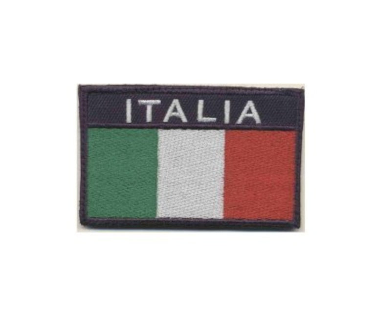 Patch Ricamata ITALIA Con Velcro COLORI VARI