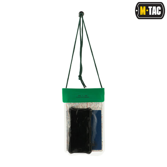 Porta documenti WATERPROOF 19X12 CM VERDE M-TAC