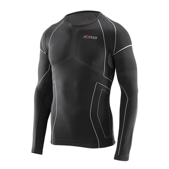 Maglia Termica Race 3 Manica Lunga Colore Nero Xtech