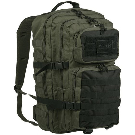 ZAINO ASSAULT GRANDE 36L BICOLORE VERDE E NERO MILTEC