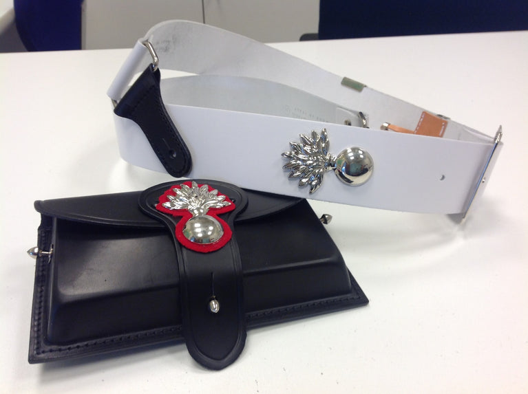 Bandoliera in Cuoio Carabinieri Granata ORO O ARGENTO