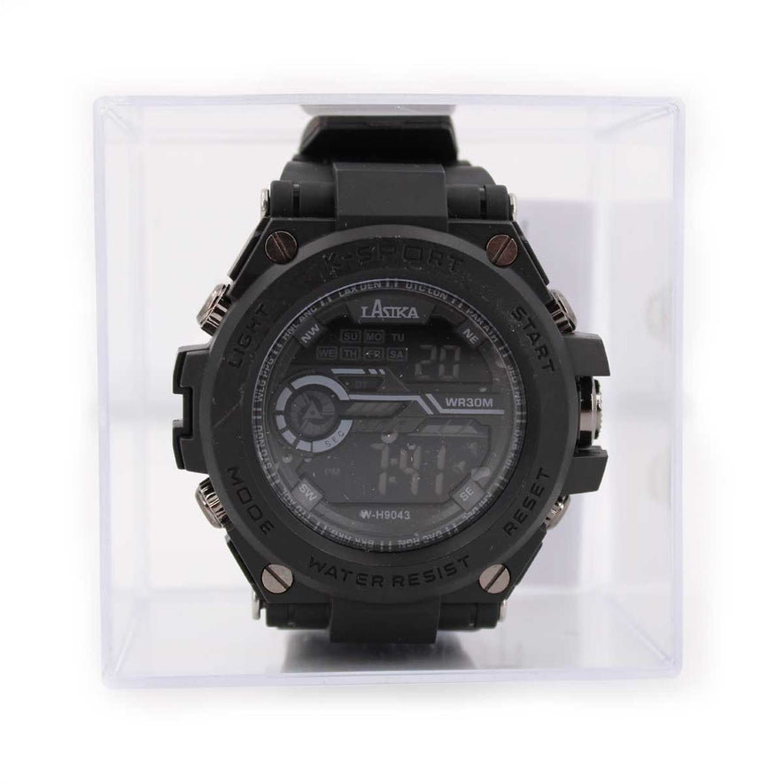 Orologio tattico multifunzione 26 CM NERO NYLON/METALLO LASIKA