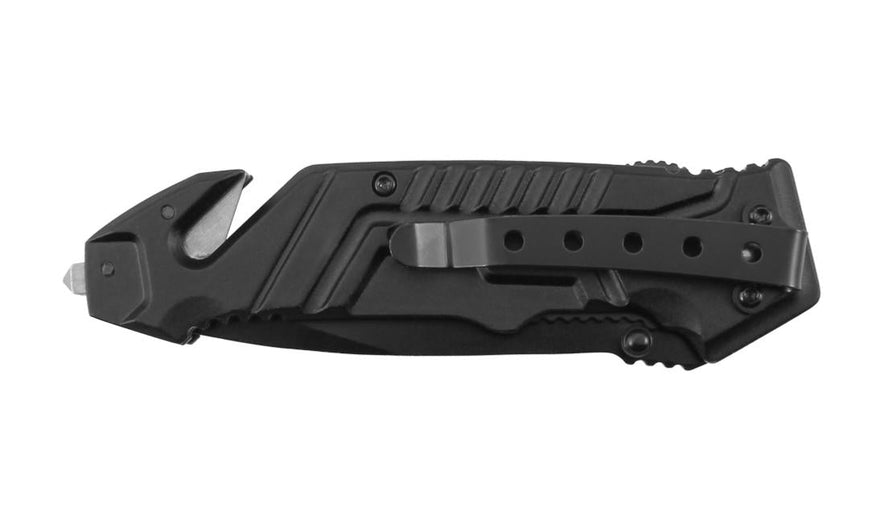 Coltello pieghevole Bora ST4, lama da 8,7 cm, taglierino/clip per cinture di sicurezza/rompi-clip Stinger