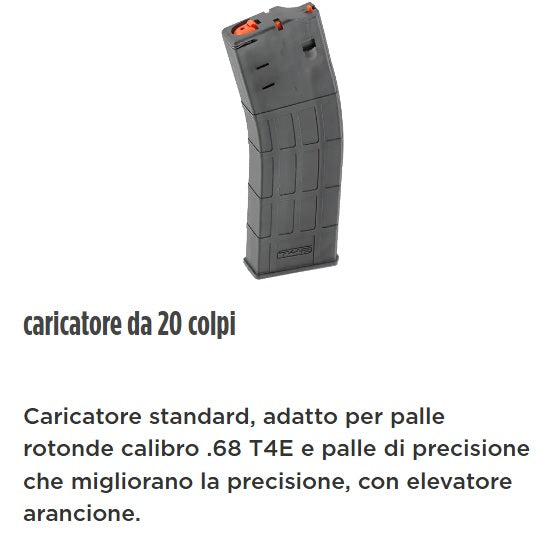 FUCILE A CO2 TC 68 T4E A PALLETTONI CALIBRO .68 <7,5J UMAREX