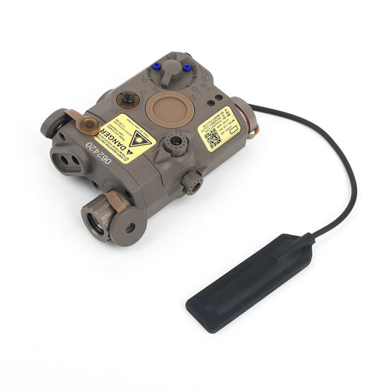 TORCIA E LASER AN/PEQ LASER ROSSO COLORE DARK EARTH WADSN